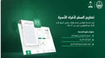 خدمة جديدة من أبشر.. تفاصيل استخراج وإلغاء تصاريح السفر لأفراد الأسرة إلكترونيًا